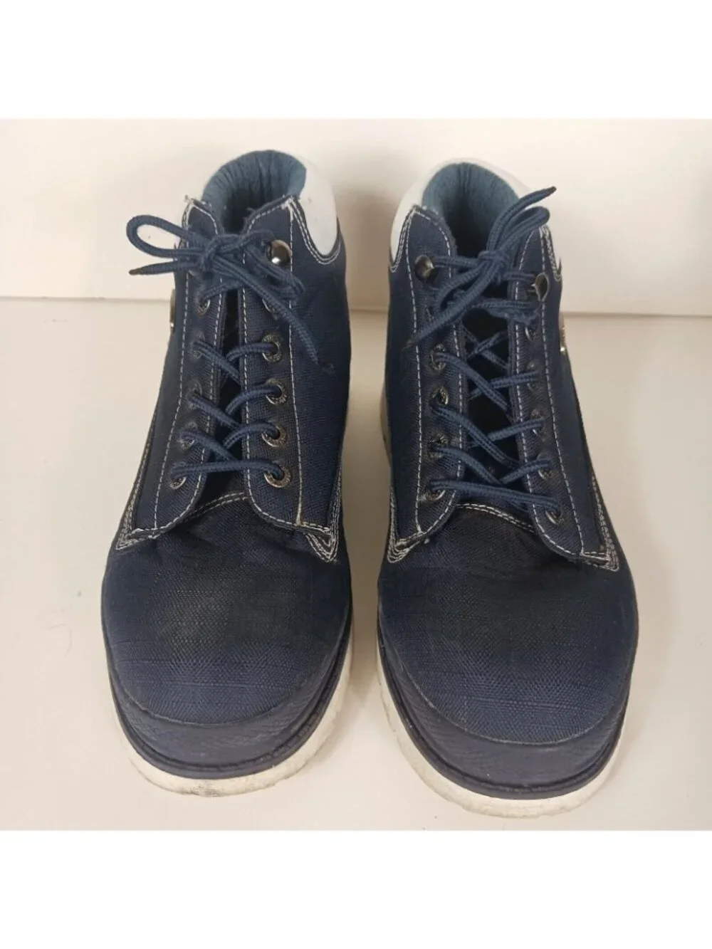 Lugz Drifter Ripstop Work Chukka Boots Mens 9 Blue Nylon Rugged Streetwear